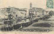 13 Bouch Du Rhone CPA FRANCE 13 "Martigues, Cours de l'Ile et le Canal St Sabastien"