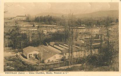 CPA FRANCE 38 "Viriville, Usine Chatillon'