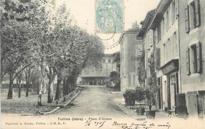 CPA FRANCE 38 "Tullins, Place d'Armes"