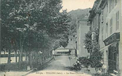 CPA FRANCE 38 "Tullins, La Place d'Armes"