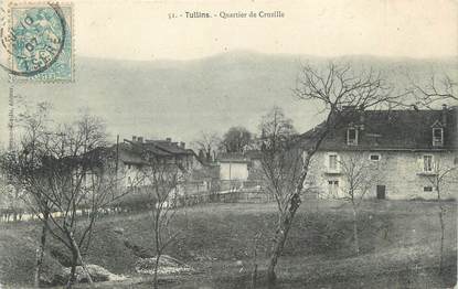 CPA FRANCE 38 "Tullins, Quartier de Cruzille"