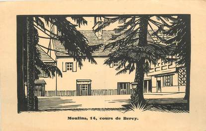 CPA FRANCE 03 "Moulins, cours de Bercy"