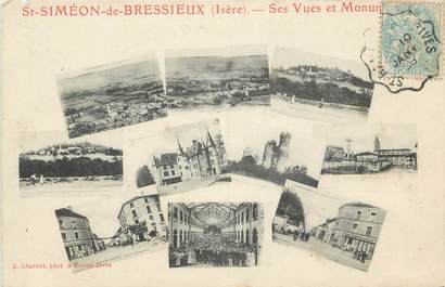CPA FRANCE 38 " St Siméon de Bressieux, Ses vues et Monuments"