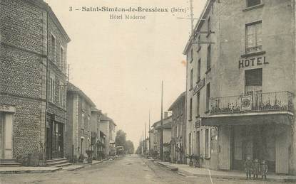 CPA FRANCE 38 " St Siméon de Bressieux, Hôtel Moderne"