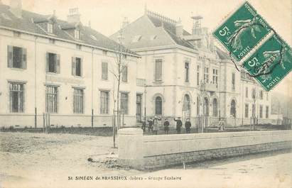 CPA FRANCE 38 " St Siméon de Bressieux, Groupe scolaire"