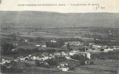 CPA FRANCE 38 " St Siméon de Bressieux, Vue générale"