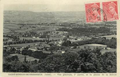 CPA FRANCE 38 " St Siméon de Bressieux, Vue générale"