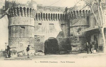 CPA FRANCE 84 " Pernes, Porte Villeneuve"