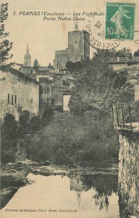 CPA FRANCE 84 " Pernes, Les fortifications Porte Notre Dame"