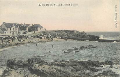 CPA FRANCE 44 " Bourg de Batz, Les Rochers et la Plage"