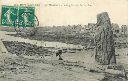 CPA FRANCE 44 " Batz sur Mer, Le monolithe "