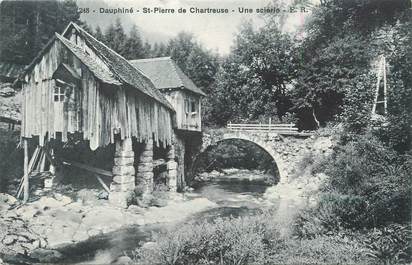 CPA FRANCE 38 " St Pierre de Chartreuse, Une scierie"