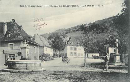 CPA FRANCE 38 " St Pierre de Chartreuse, La place"