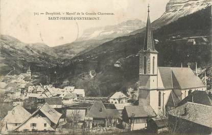 CPA FRANCE 38 " St Pierre d'Entremont, Le massif de la Grande Chartreuse"