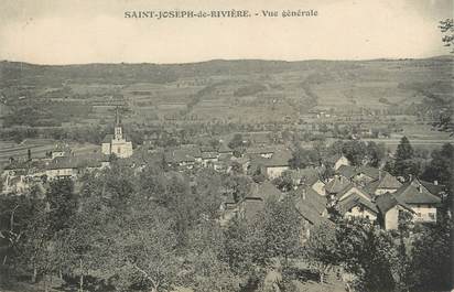 CPA FRANCE 38 " St Joseph de Rivière, Vue générale"
