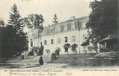 CPA FRANCE 38 " St Maurice l'Exil, Château du Colombier"