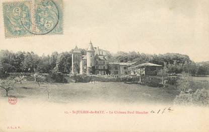 CPA FRANCE 38 " St Julien de Ratz, Le Château Paul Blanchet"