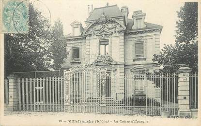 CPA FRANCE 69 " Villefranche sur Saône, La Caisse d'Epargne"