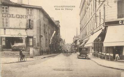 CPA FRANCE 69 " Villefranche sur Saône, Rue de Thizy"