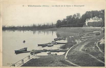 CPA FRANCE 69 " Villefranche sur Saône, Les bords de la Saône à Beauregard"