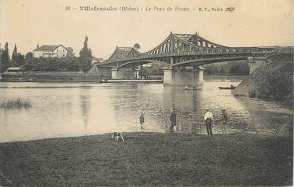 CPA FRANCE 69 " Villefranche sur Saône, Le Pont de Frans'