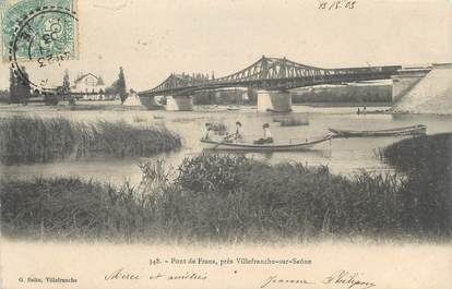 CPA FRANCE 69 " Villefranche sur Saône, Le Pont de Frans"