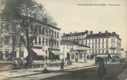 CPA FRANCE 69 " Villefranche sur Saône, Place Carnot"