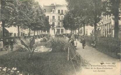 CPA FRANCE 69 " Villefranche sur Saône, Place de la Sous Préfecture"