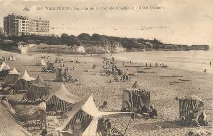 CPA FRANCE 17 " Vallières,, Un coin de la Grande Conche et l'Hôtel Océante"