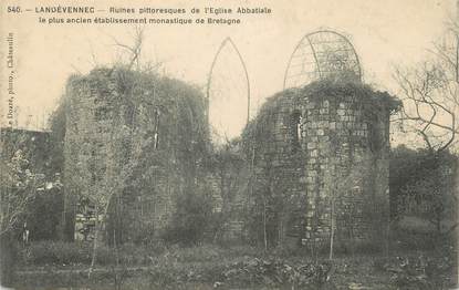 CPA FRANCE 29 " Landévennec, Ruines de l'église abbatiale"