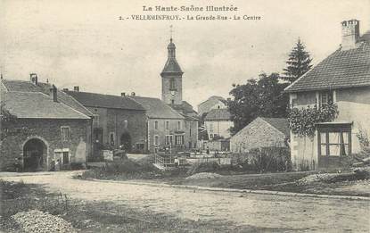 CPA FRANCE 70 " Velleminfroy, La grande rue, le centre"