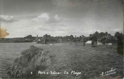 CPSM FRANCE 70 " Port sur Saône, La plage"