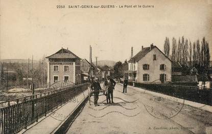 CPA FRANCE 73 "Saint Genix sur guiers, le pont et le Guiers"