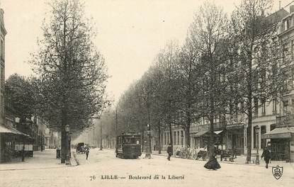 CPA FRANCE 59 "Lille, Bld de la Liberté" / TRAMWAY