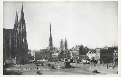 CPA FRANCE 76 " Rouen, Place du Général de Gaulle"