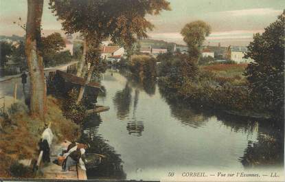 CPA FRANCE 91 " Corbeil, Vue sur l'Essonne"