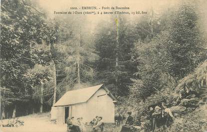 CPA FRANCE 05 " Embrun, Forêt de Boscodon, Fontaine de l'Ours"