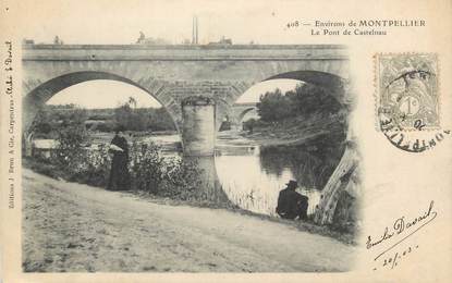 CPA FRANCE 34 "Castelnau, Le pont"