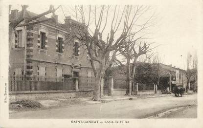 CPA FRANCE 13 " St Cannat, Ecole de filles"