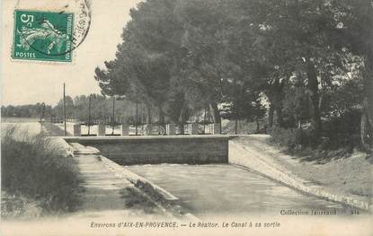 CPA FRANCE 13 " Environs d'Aix en Provence, Le Réaltor, le canal à sa sortie"
