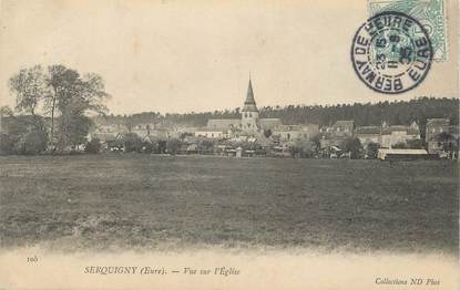 CPA FRANCE 27 " Serquigny, Vue sur l'église"