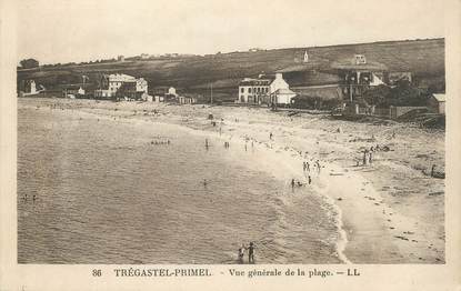 CPA FRANCE 29 " Primel - Tregastel, Vue générale de la plage"
