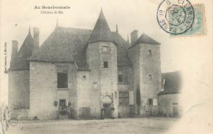 CPA FRANCE 03 " Le Bourbonnais, Le château de Ris" / CACHET AMBULANT