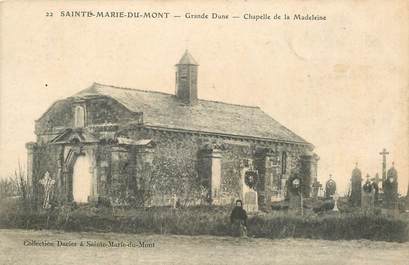 CPA FRANCE 50 "Sainte Marie du Mont, Grande Dune, Chapelle de la Madeleine"