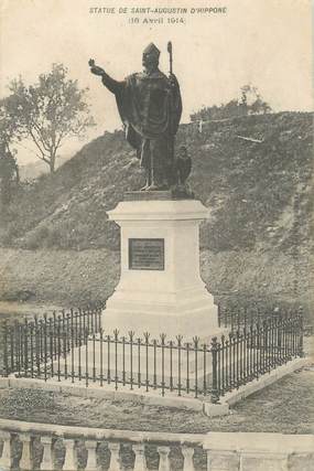 CPA ALGERIE " La statue de St Augustin d'Hippone"