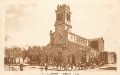 CPA ALGERIE " Mascara, L'église"