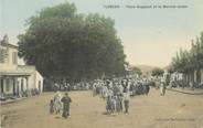 Algerie CPA ALGERIE " Tlemcen, Place Bugeaud et le marché Arabe"