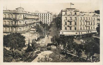 CPSM ALGERIE "Oran, Hôtel Continental et le Boulevard Georges Clémenceau"