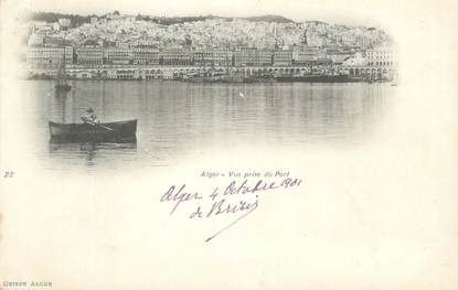 CPA ALGERIE "Alger, Vue prise du port" / GEISER