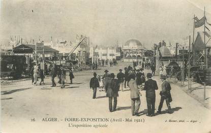 CPA ALGERIE "Alger, L'exposition agricole de 1921" / GEISER